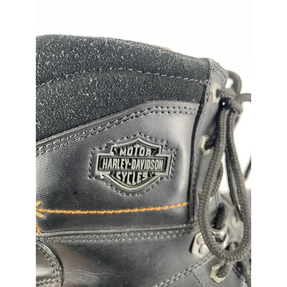 Harley-Davidson Steel Toe Work Boots Men’s Size 12 Black Leather 95327 main image 5